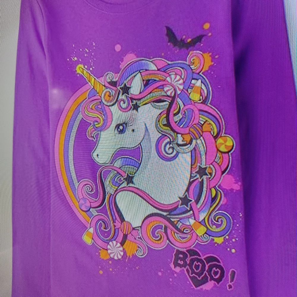 Girls Unicorn Halloween tee sz 7/8